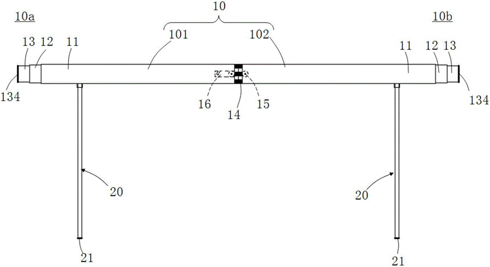 Laser marking positioning device and building snapping line marking positioning method