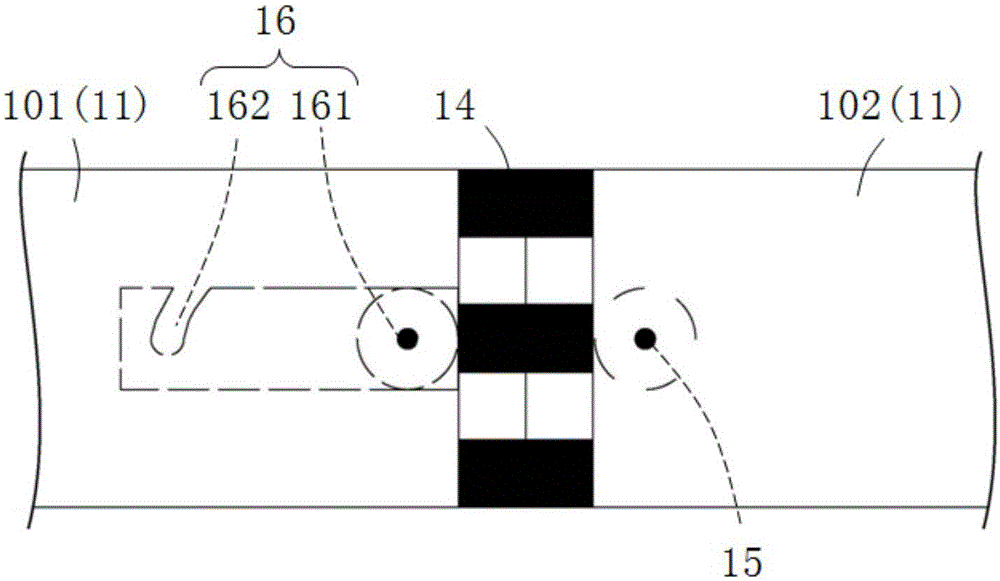 Laser marking positioning device and building snapping line marking positioning method