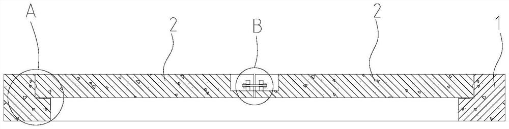Assembly type middle plate structure of subway station and construction method of assembly type middle plate structure