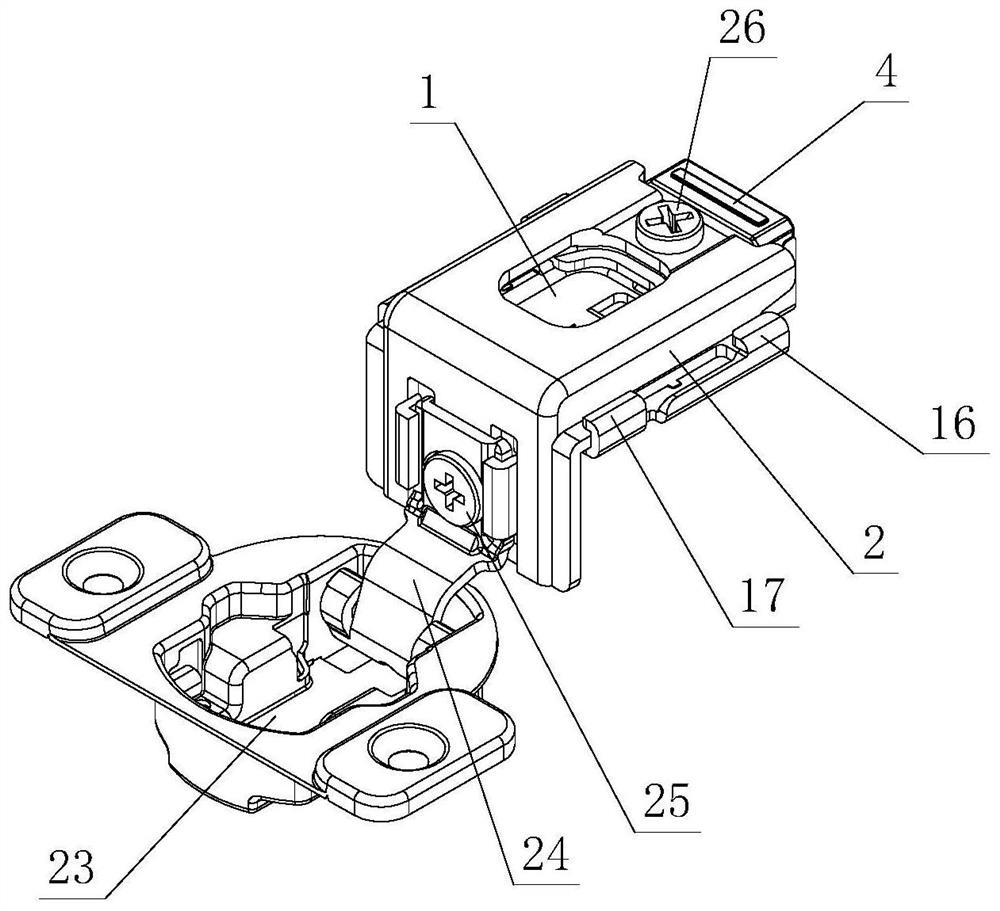 Quick disassembly and assembly structure for furniture hinge