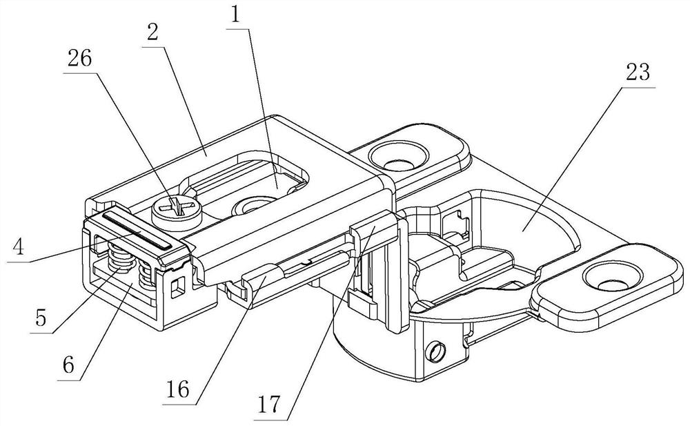 Quick disassembly and assembly structure for furniture hinge