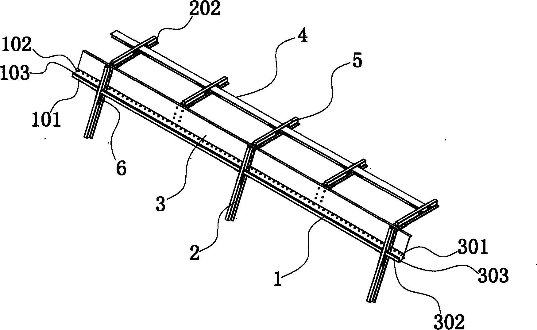 Car frame connecting structure