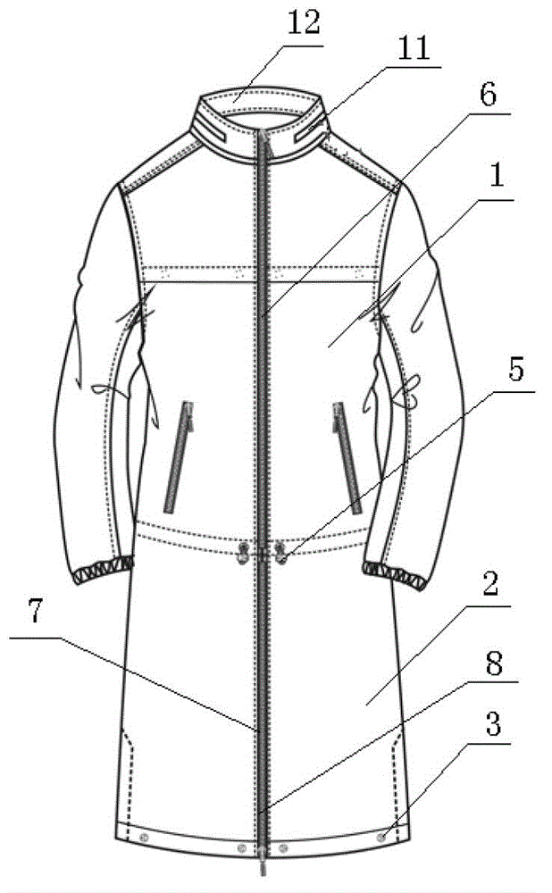 Hidden weatherproof jacket