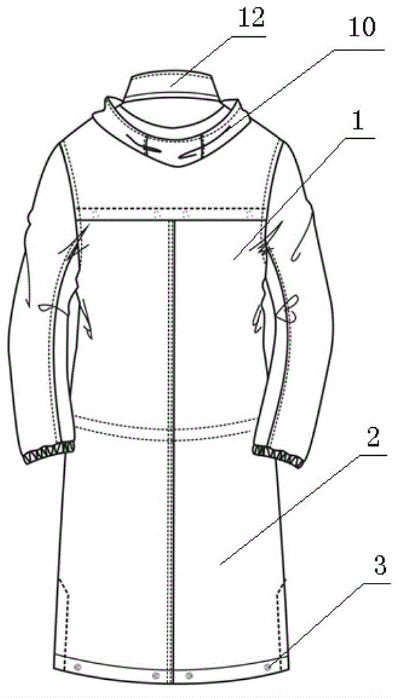 Hidden weatherproof jacket