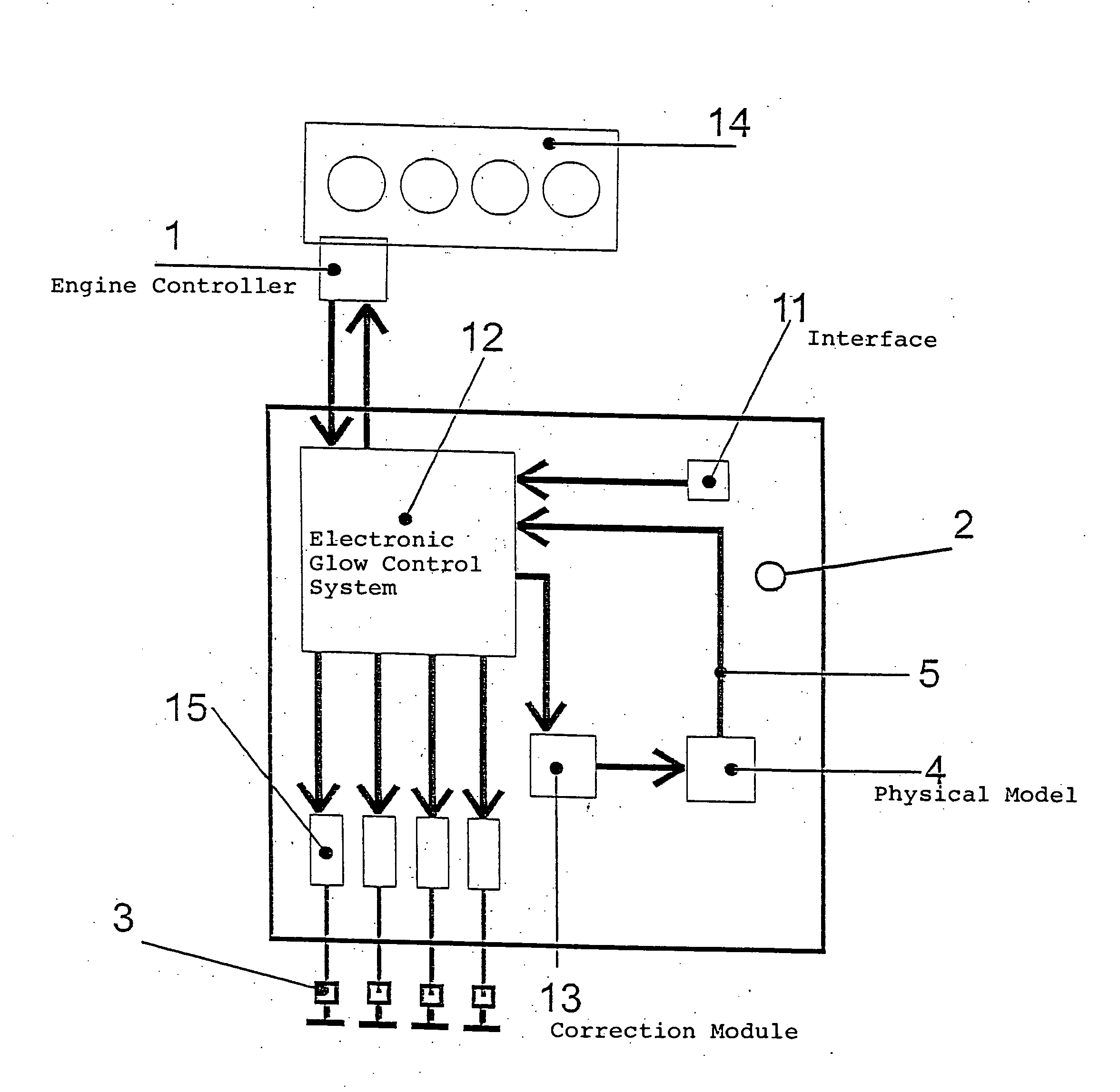 Method for heating a glow plug for a diesel engine