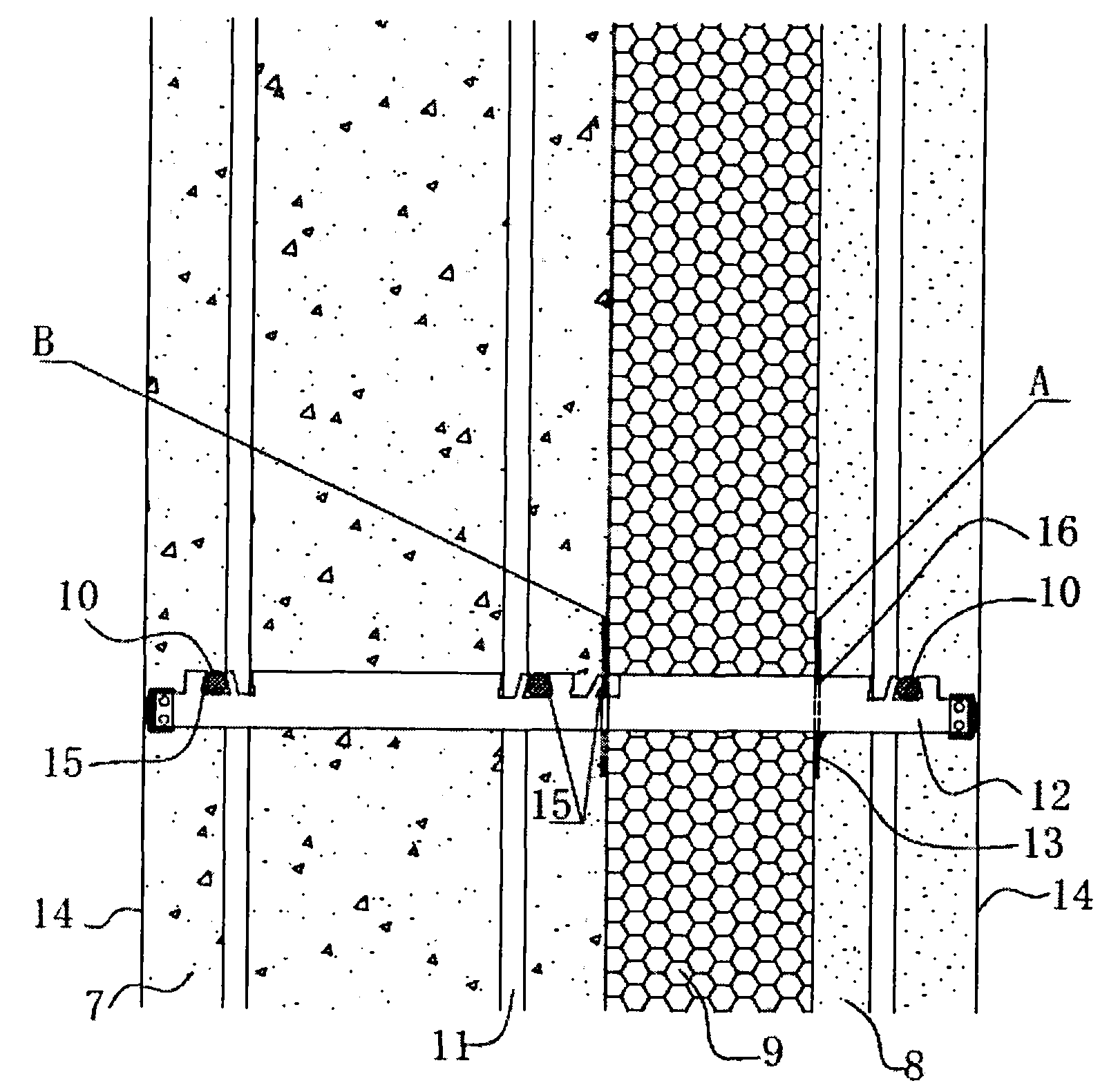 Exterior wall insulated structure and building method thereof
