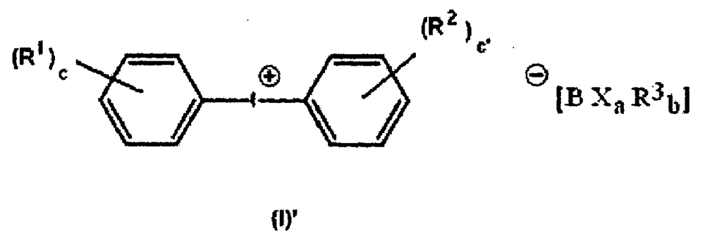 Cationically cross-linkable/polymerisable composition comprising an iodonium borate and releasing an acceptable odour