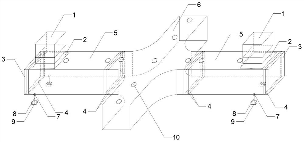 An experimental device for simulating ventilation resistance in narrow and long spaces with complex structures