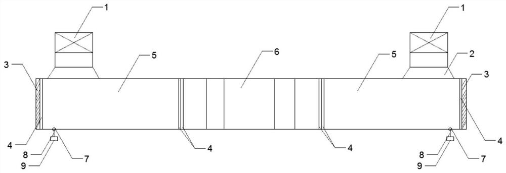 An experimental device for simulating ventilation resistance in narrow and long spaces with complex structures