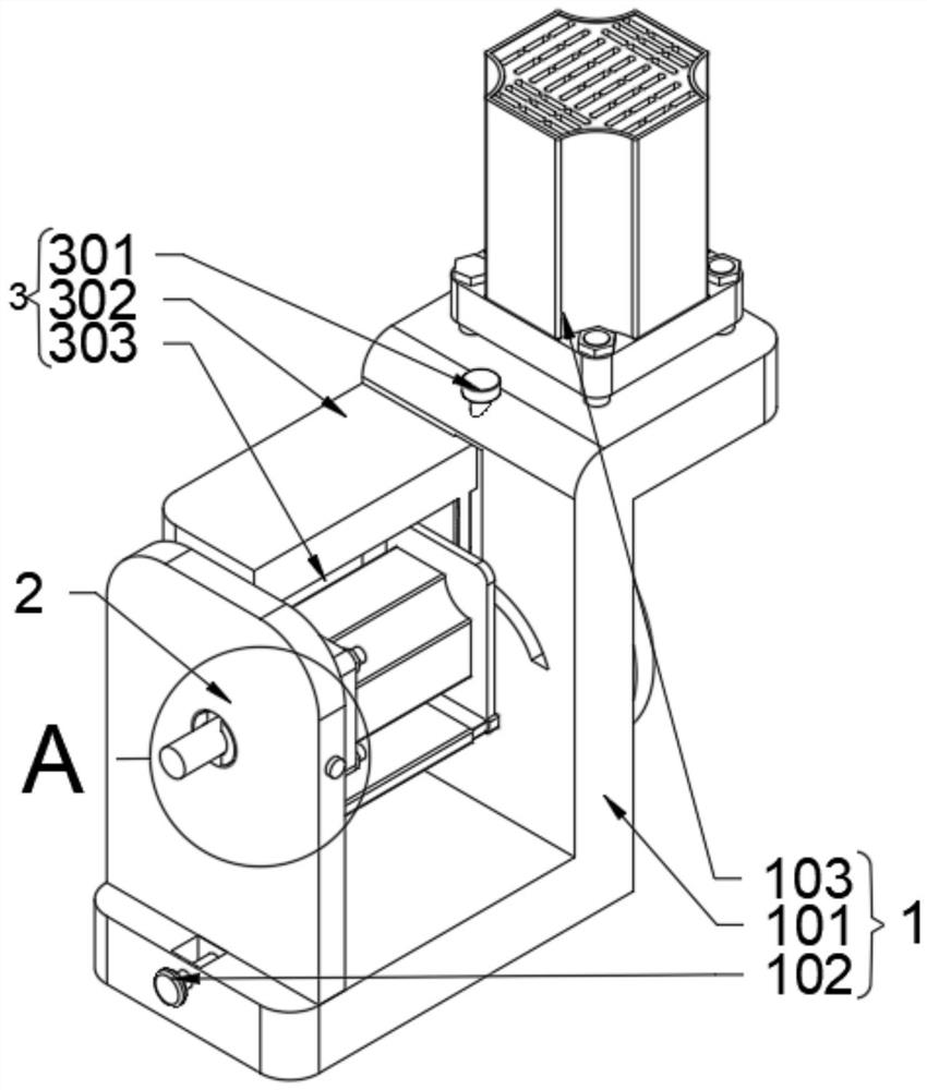 Test tool structure capable of simulating load operation of motor