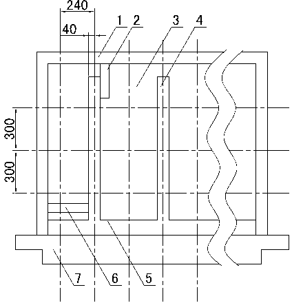 Method for manufacturing autoclaved aerated concrete heterogeneous wall component by partitioning inner cavity of mould