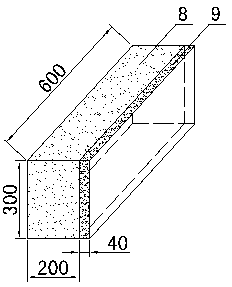 Method for manufacturing autoclaved aerated concrete heterogeneous wall component by partitioning inner cavity of mould
