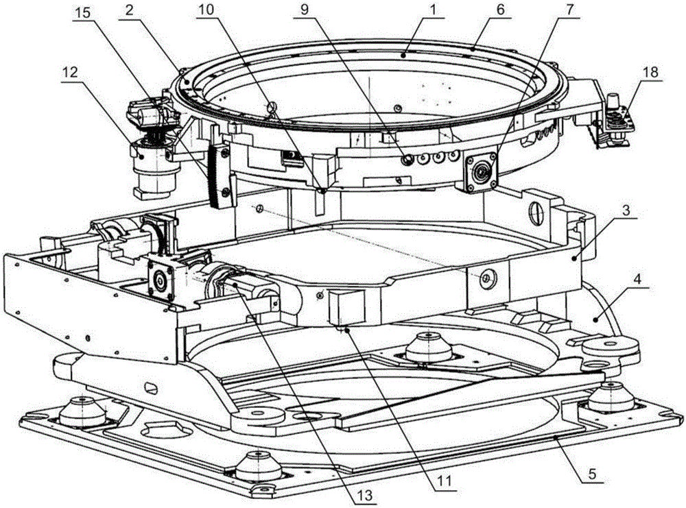 Tri-axial gyro stable seat frame