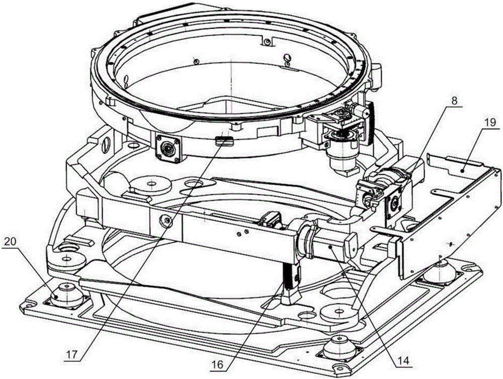 Tri-axial gyro stable seat frame