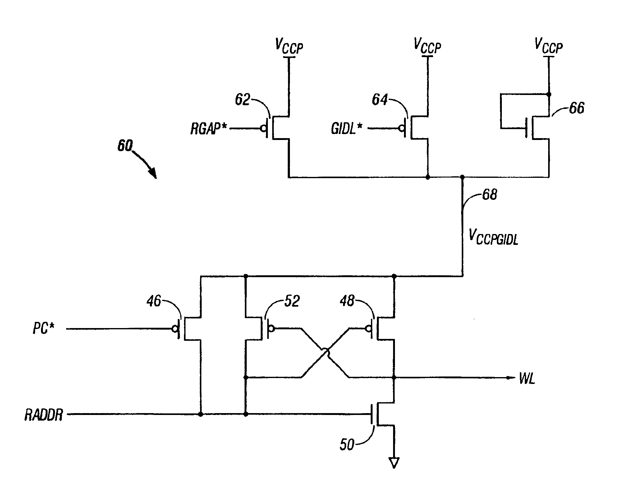 Method and apparatus for standby power reduction in semiconductor devices