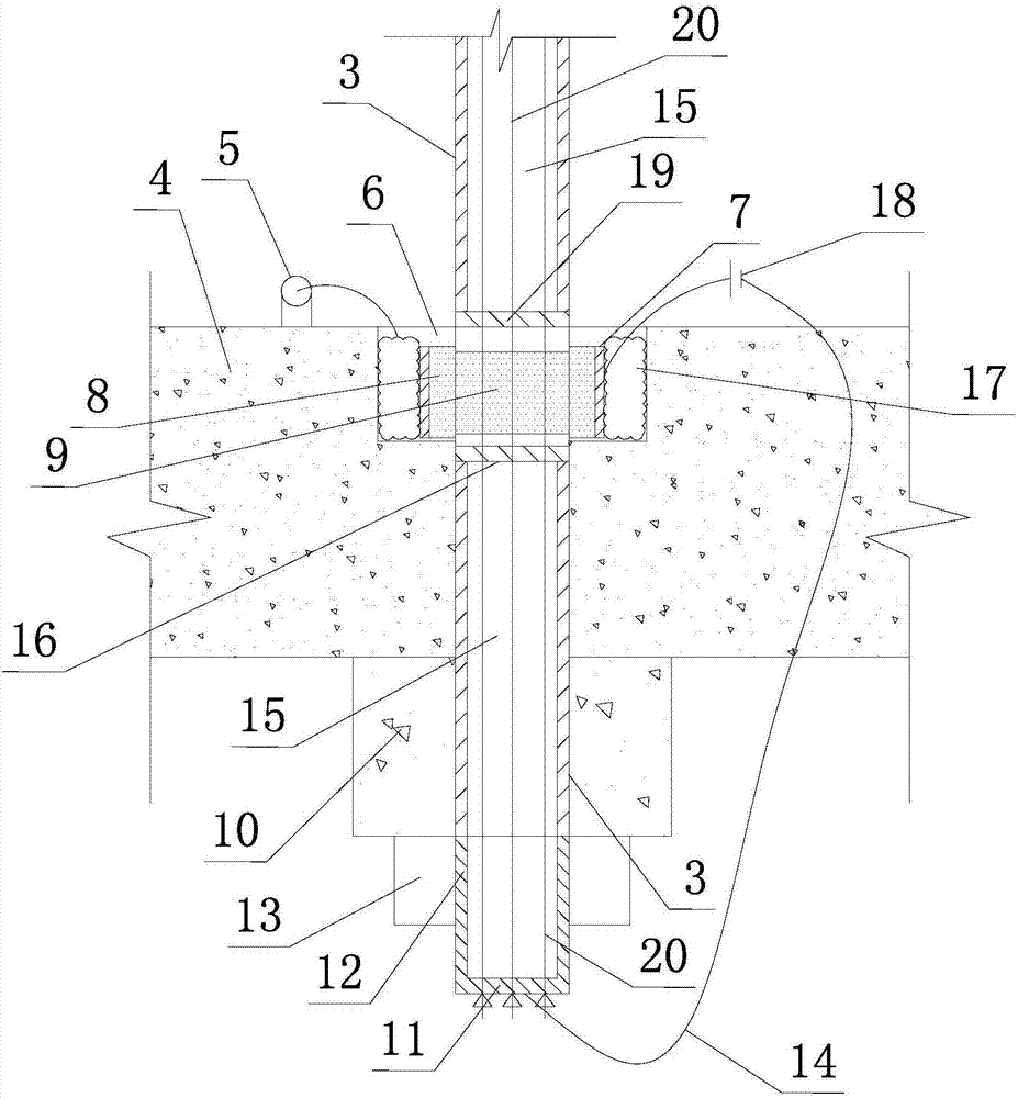 Device for conducting electric chlorine removal on suspender of suspender arch bridge