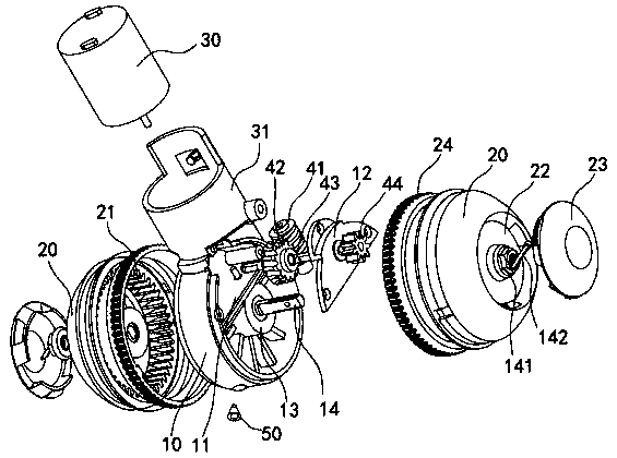 Driving wheel set for robot and sweeping robot