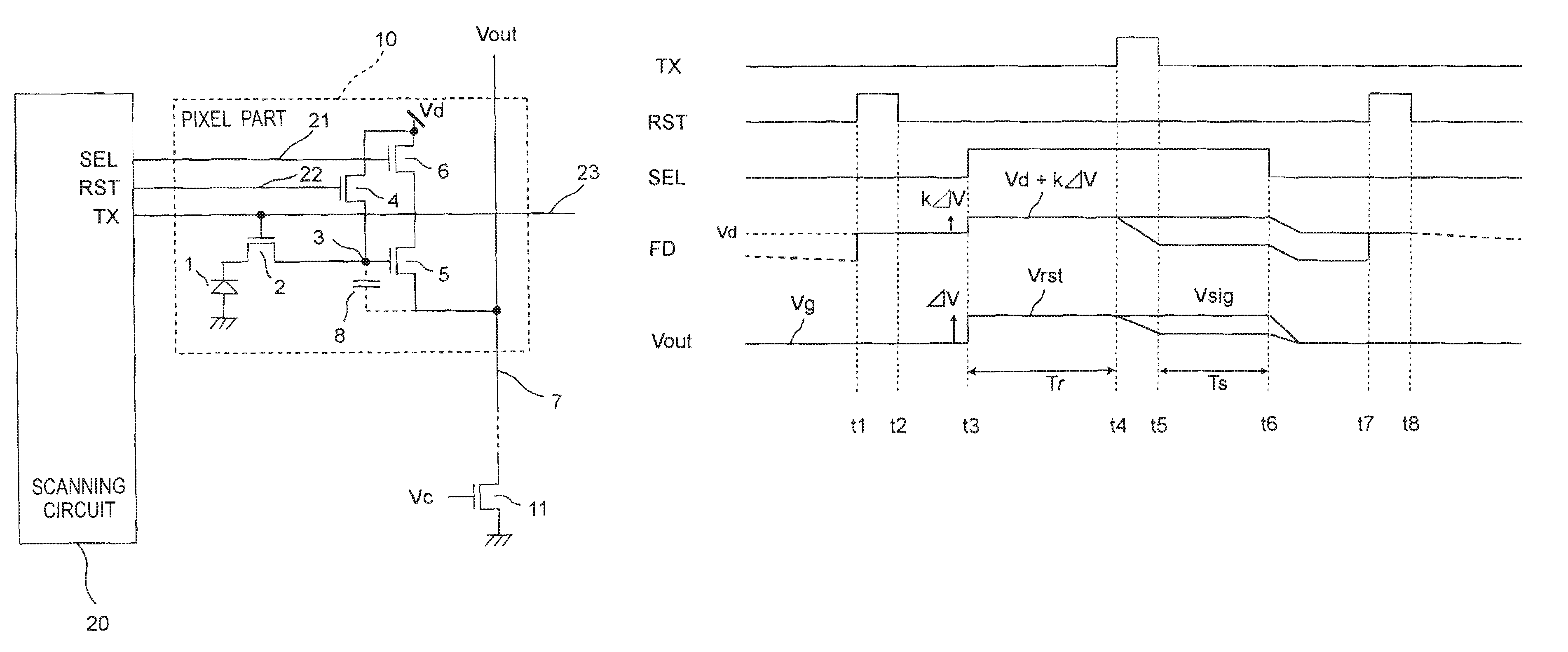 Amplification type solid-state imaging device