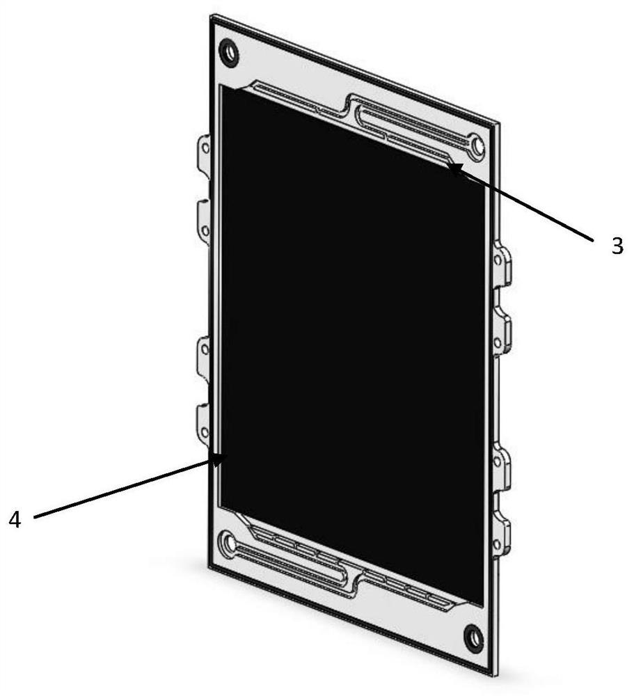 A flow battery electrode frame and its application and flow battery