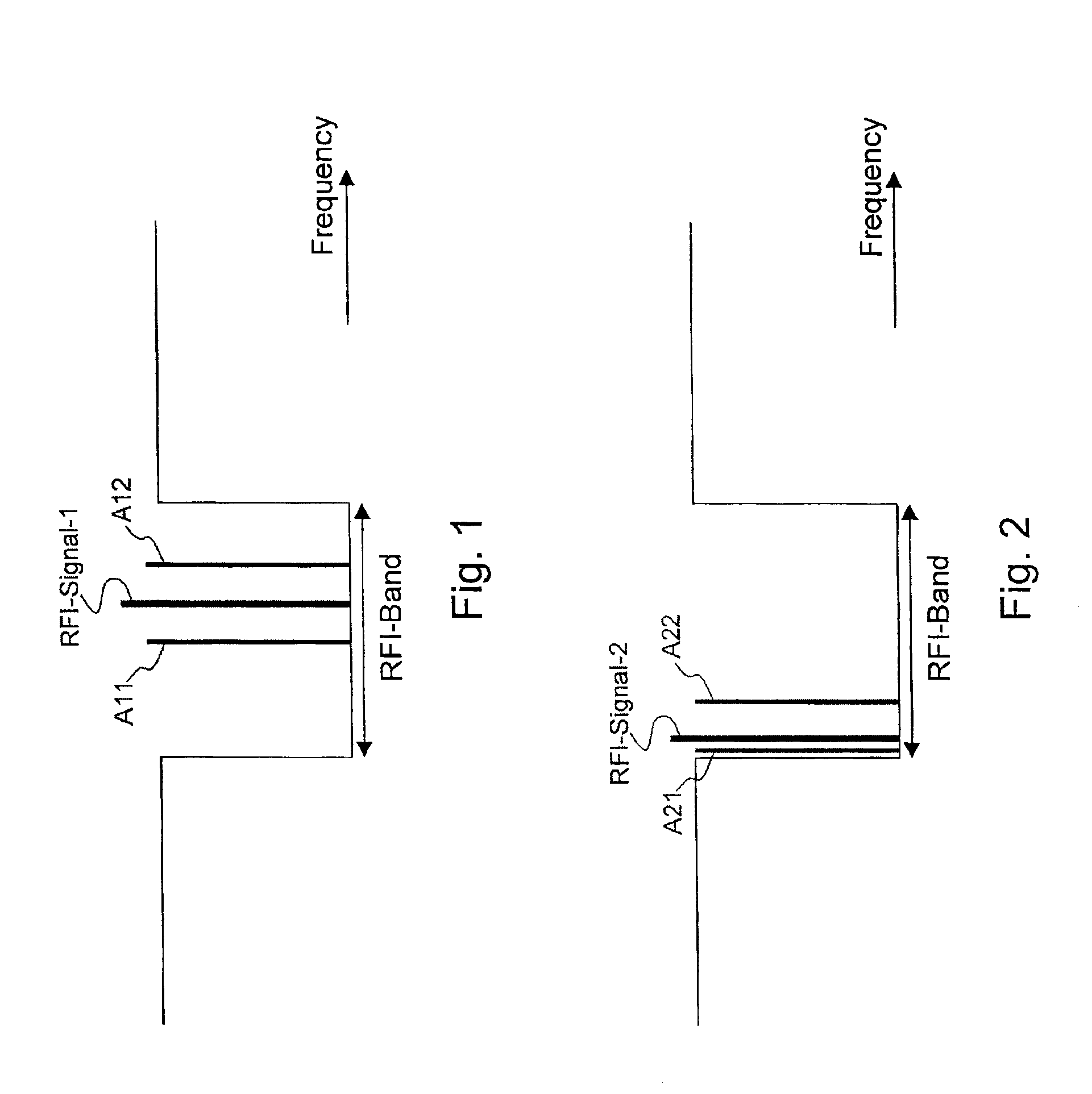 Multi-carrier receiver with improved radio frequency interference canceling