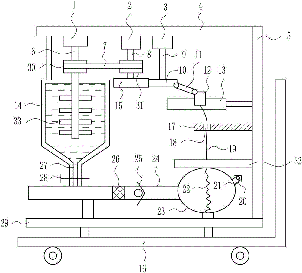 Wind power and sand power combined fire extinguishing device for fire protection