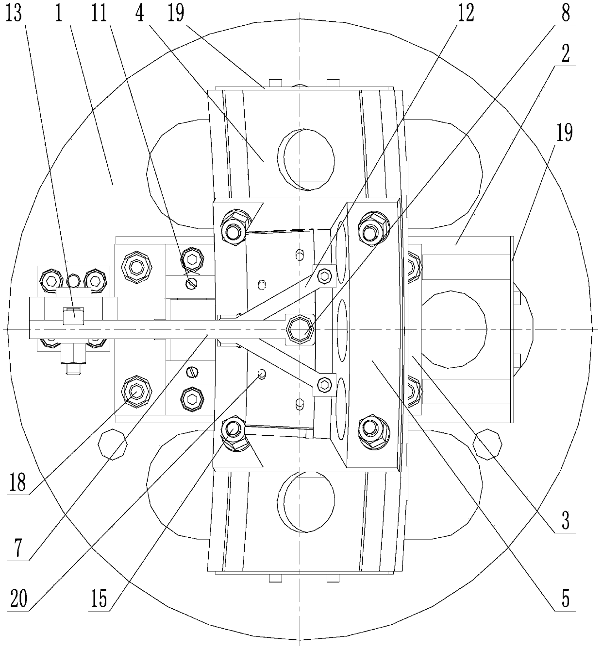 Universal adjusting centering clamping device