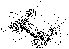 Device and method for suspending linear motor of railway vehicle