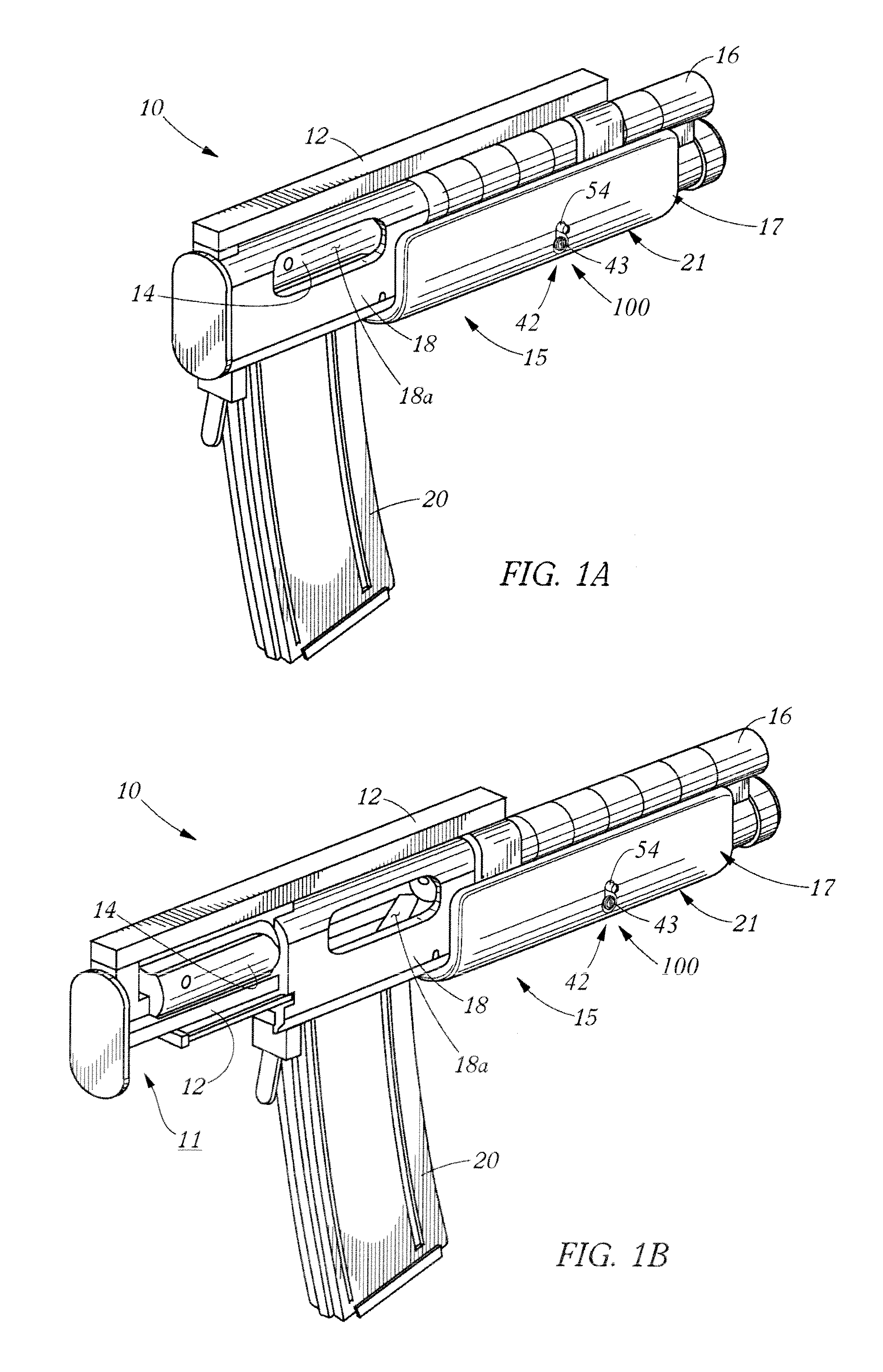 Forwardly-placed firearm fire control assembly
