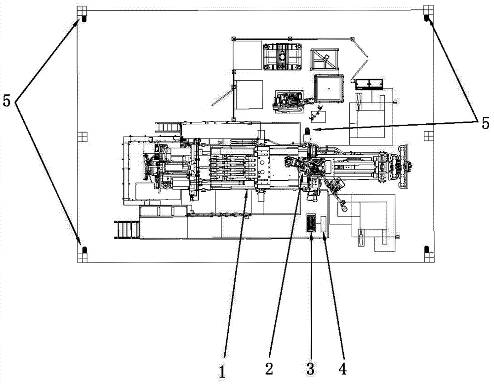 Die-casting die-spotting safety production visualized monitoring system and method