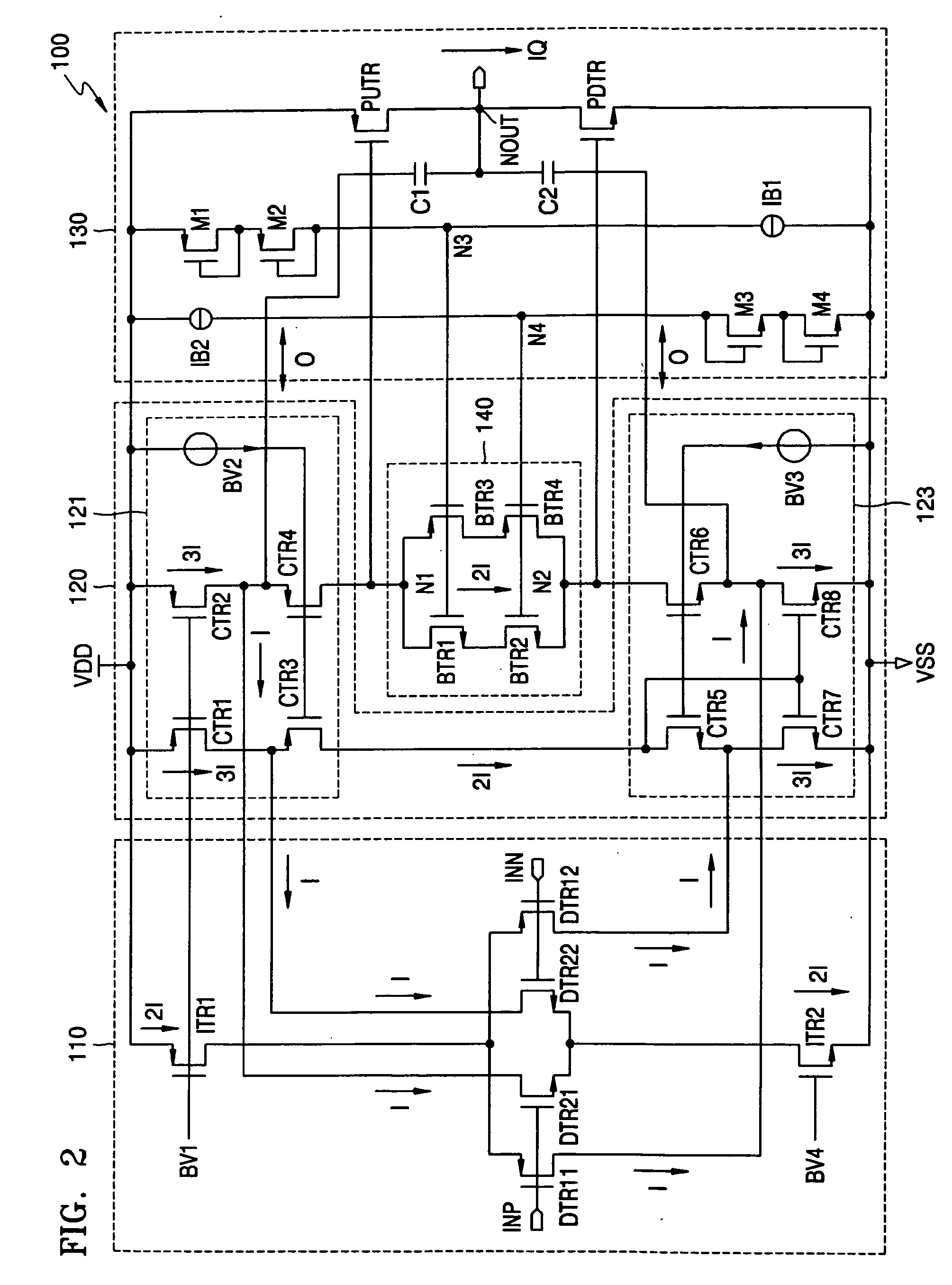 Differential amplifier with cascode control