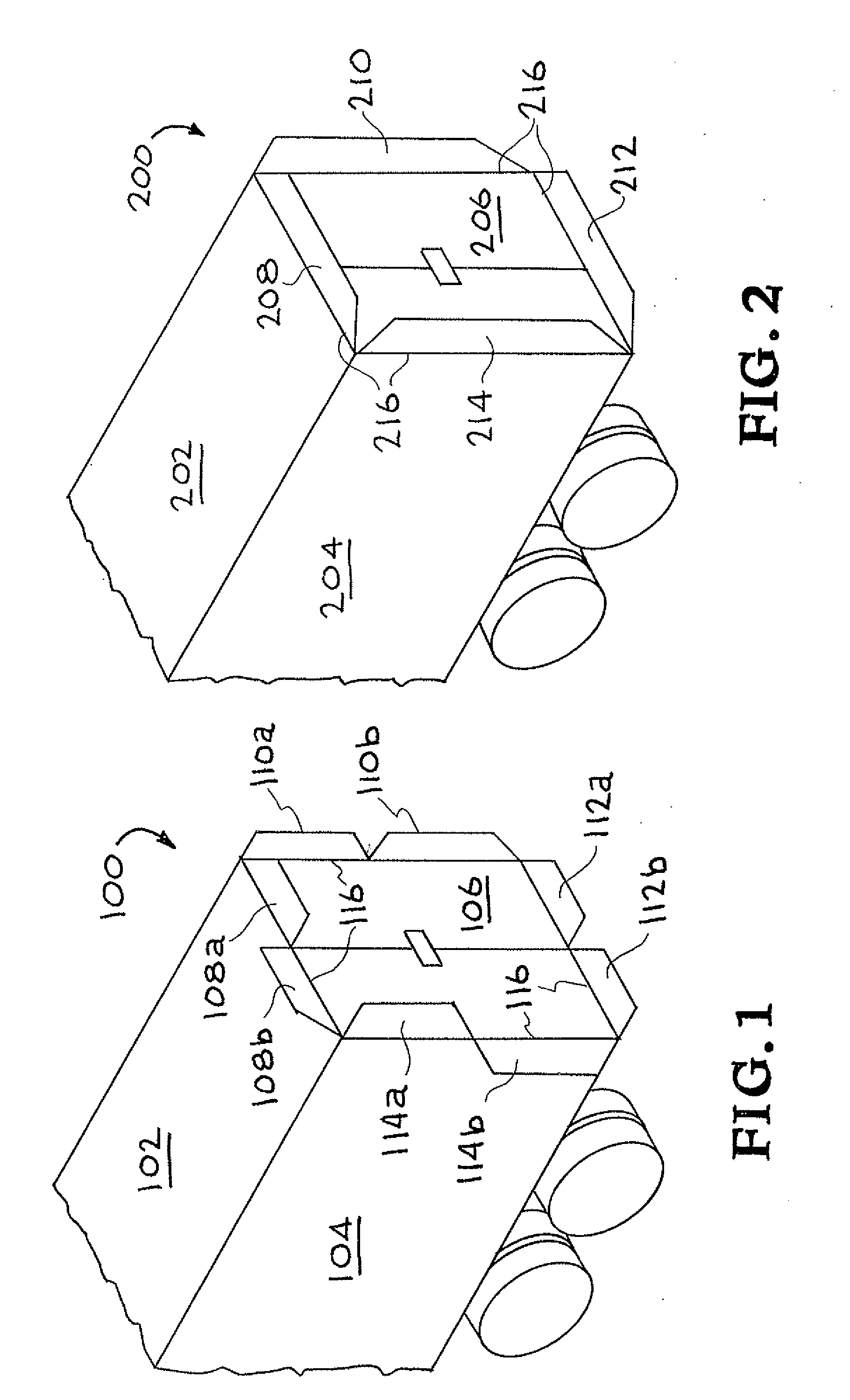 Articulating base flaps for aerodynamic base drag reduction and stability of a bluff body vehicle