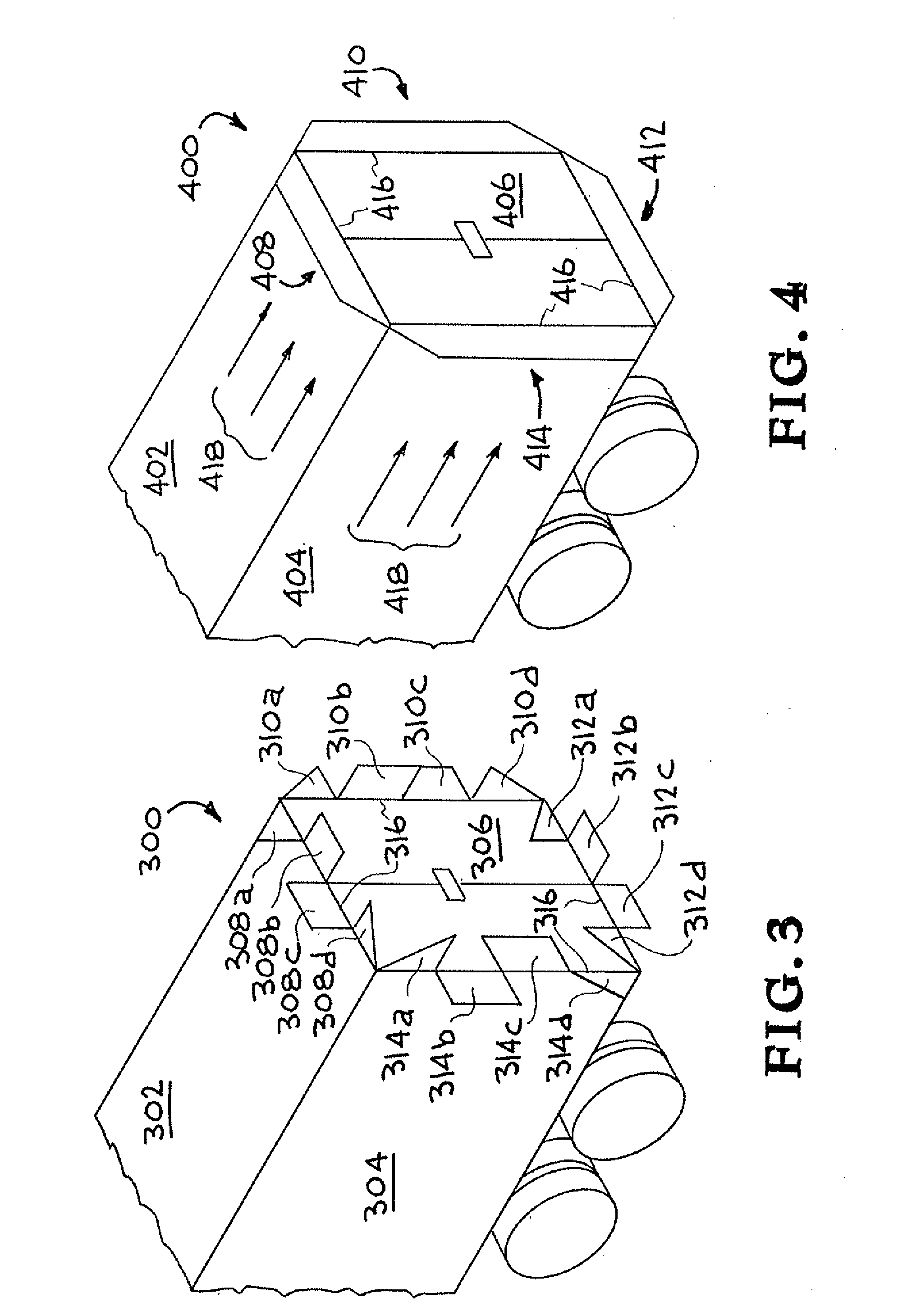 Articulating base flaps for aerodynamic base drag reduction and stability of a bluff body vehicle