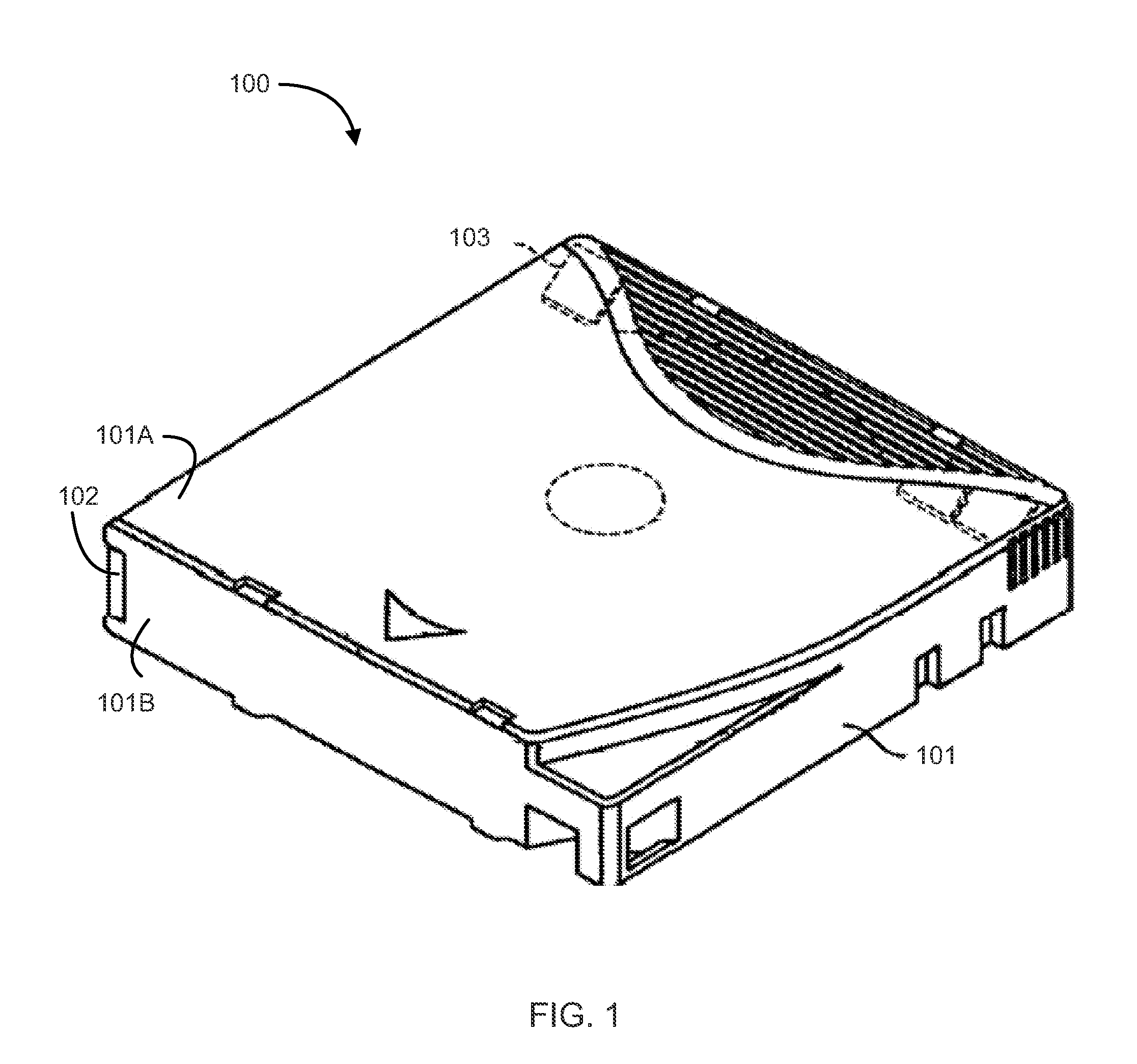 Cartridge for storing biosample plates and use in automated data storage systems