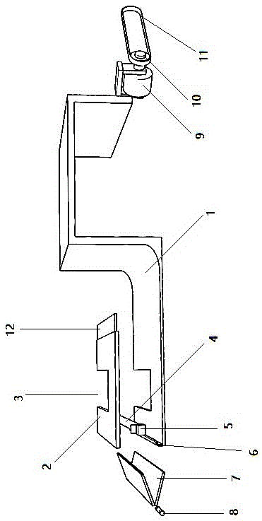 Sewing clamp for cloth edge folding