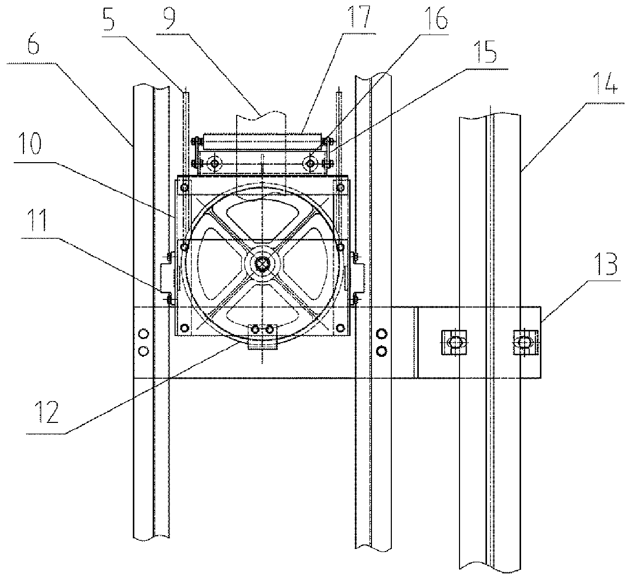 Elevator accompanying cable protection device