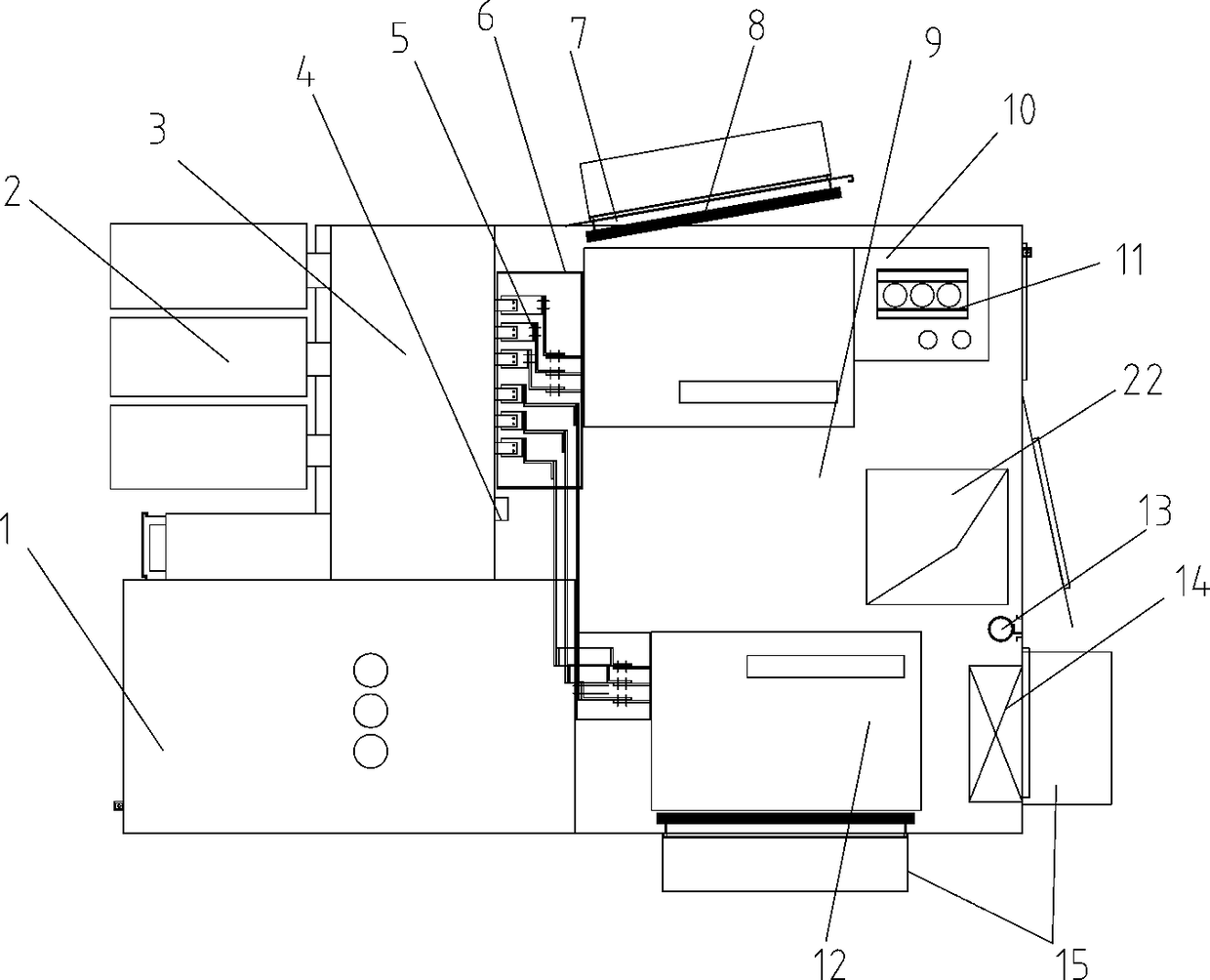 Combined type all-in-one machine for photovoltaic power generation