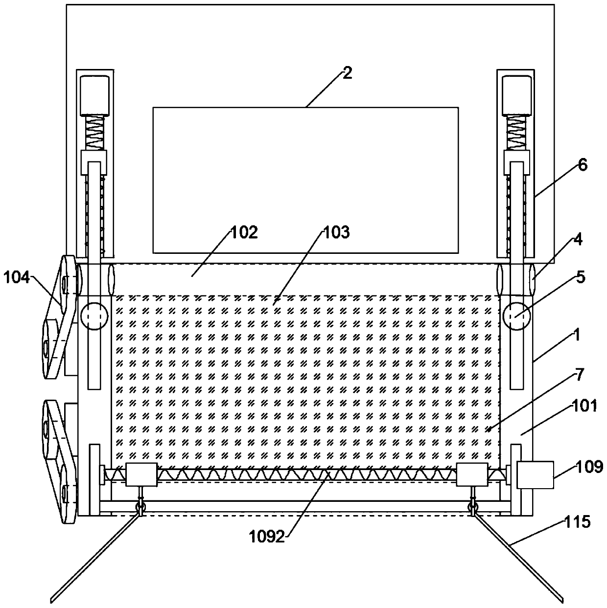 An automatic salvage device for suspended garbage in water