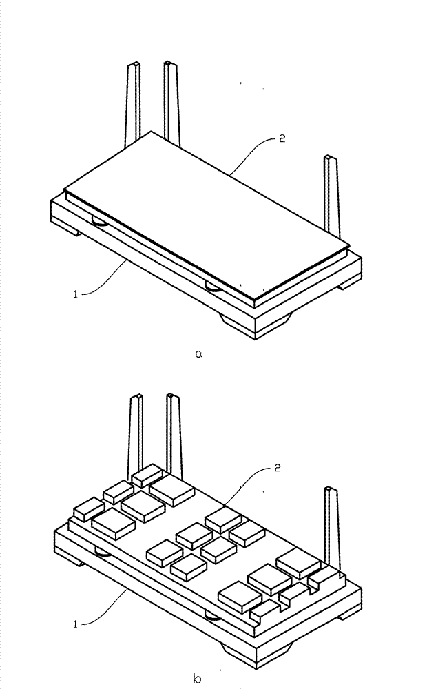 Plate, trimming method of plate, overstowing pedestal, multi-purpose bench and trimmer
