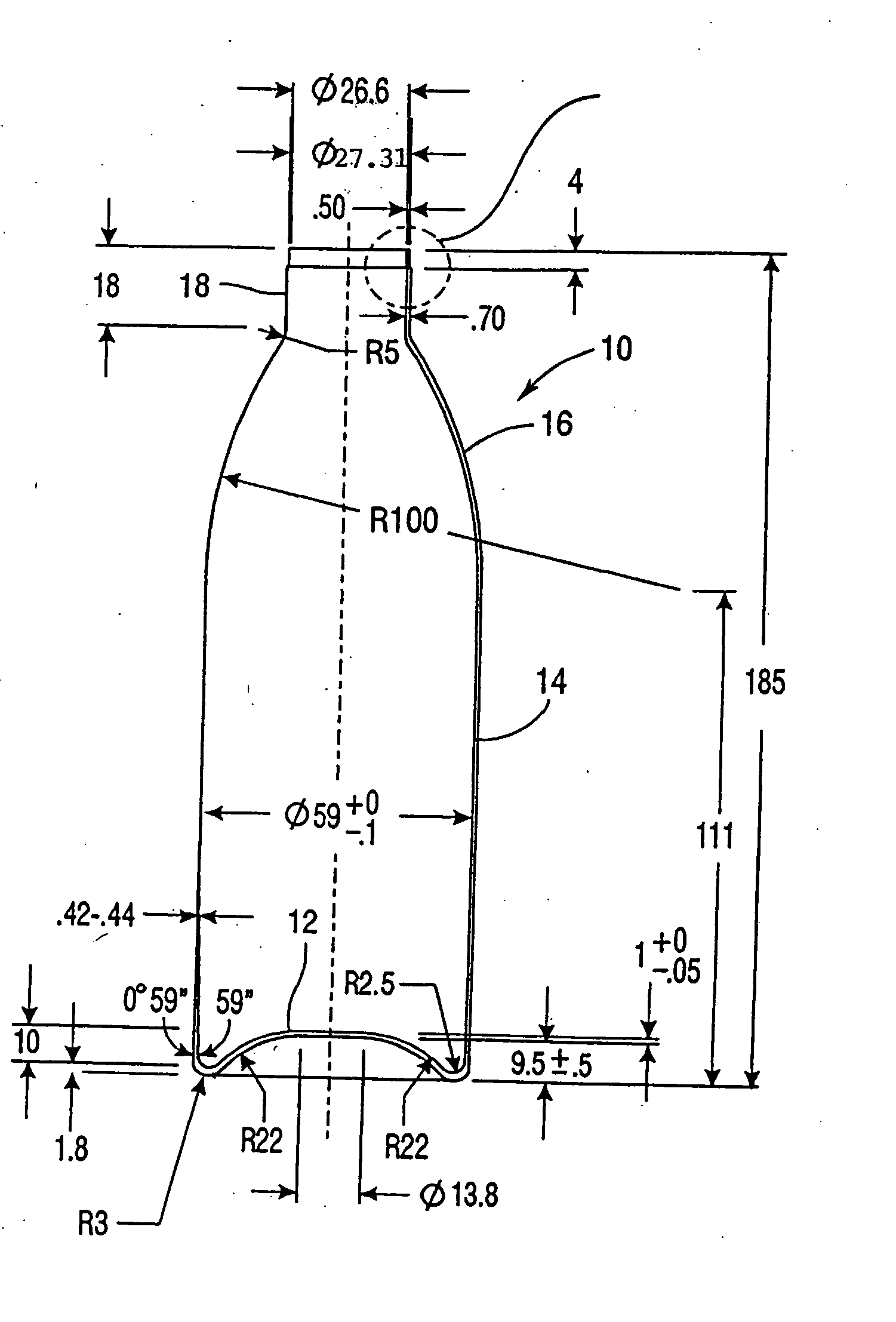 Method of manufacturing an aluminum receptacle with threaded outsert