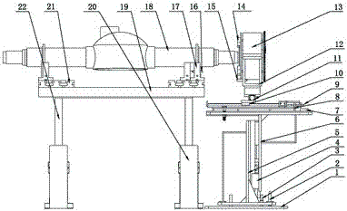 Device measuring cylindricity of outer surface of axis part automatically