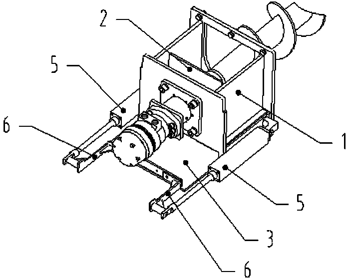 A double-seal discharge door mechanism of a road maintenance vehicle