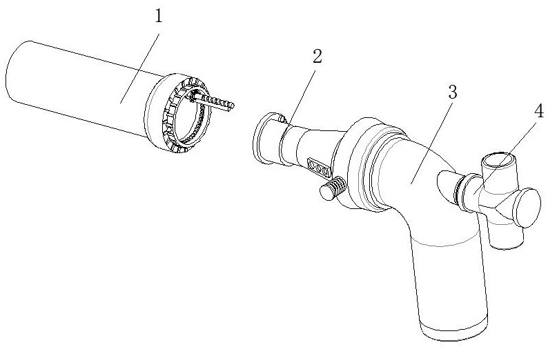 A device for adjusting the air flow of the edge suction thread of the laminating machine