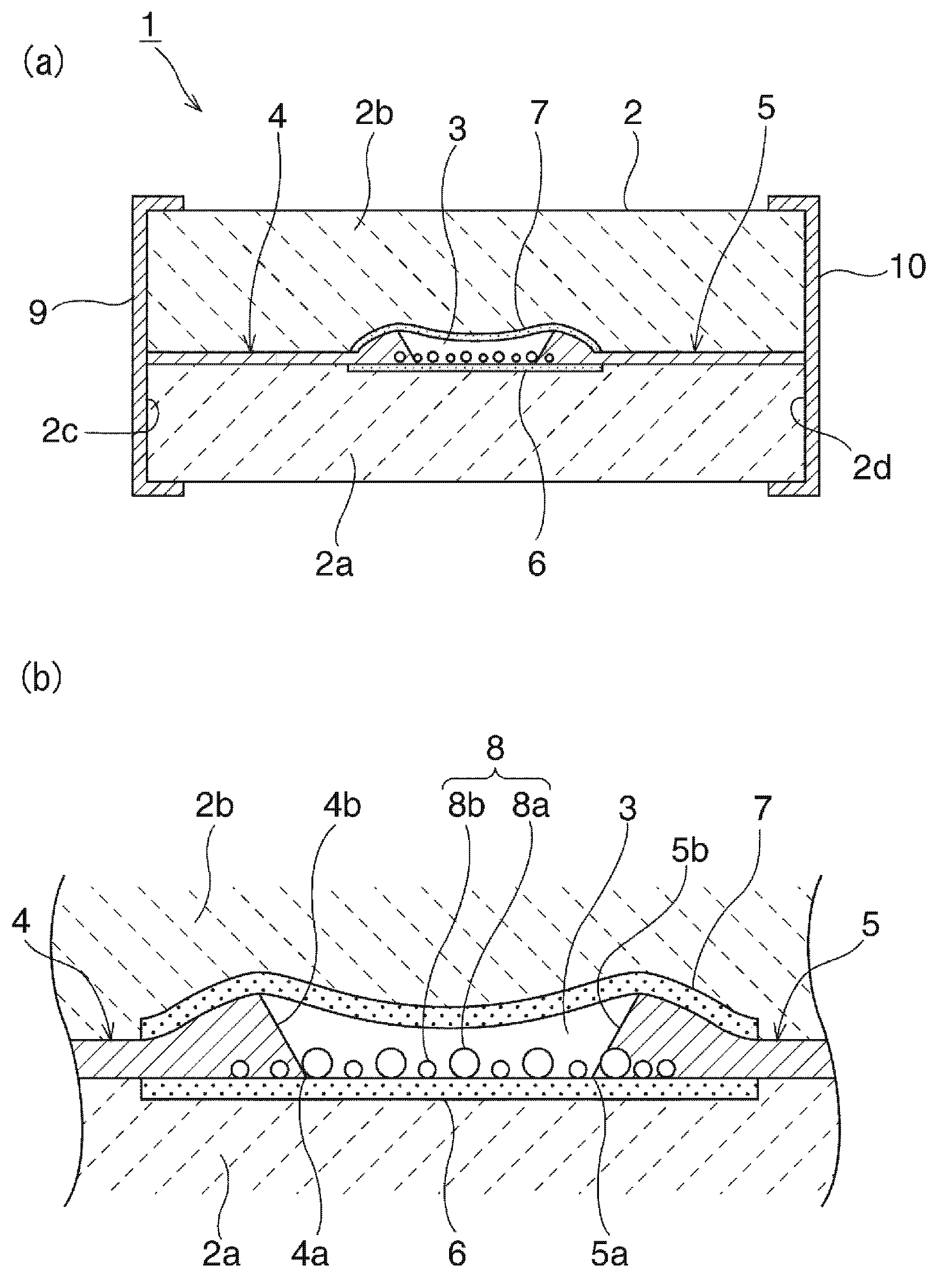 Esd protection device and method for producing same
