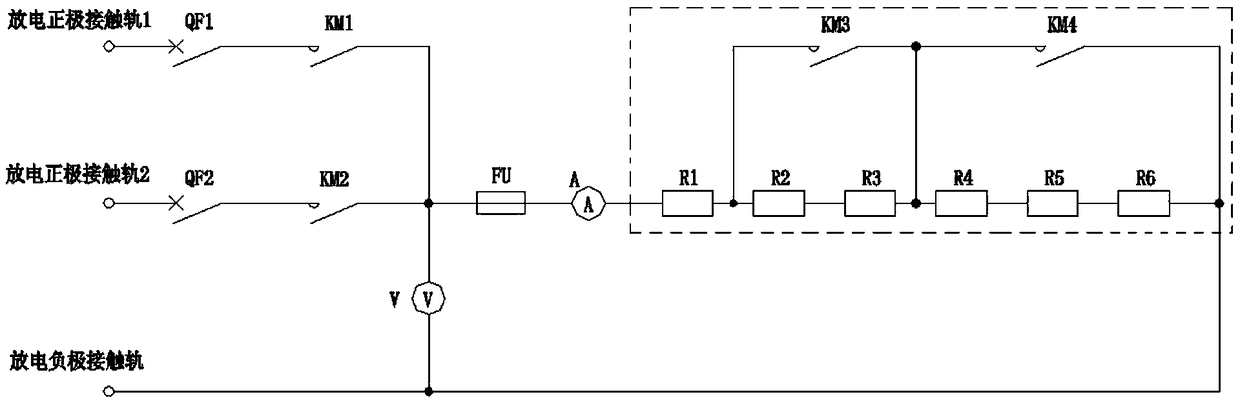 A plc-based energy storage type tram constant current discharge system and device