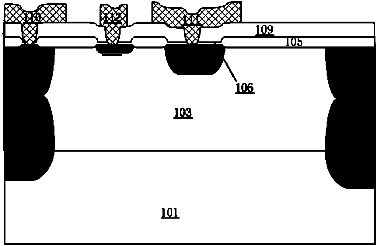 High-voltage substrate PNP bipolar junction type transistor and manufacturing method thereof