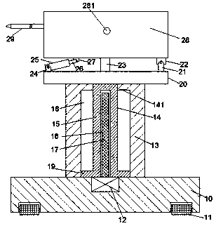 Auxiliary tool for automatic electric meter box mounting and application method of auxiliary tool