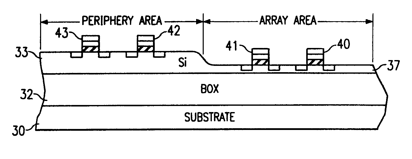 SOI DRAM having P-doped poly gate for a memory pass transistor