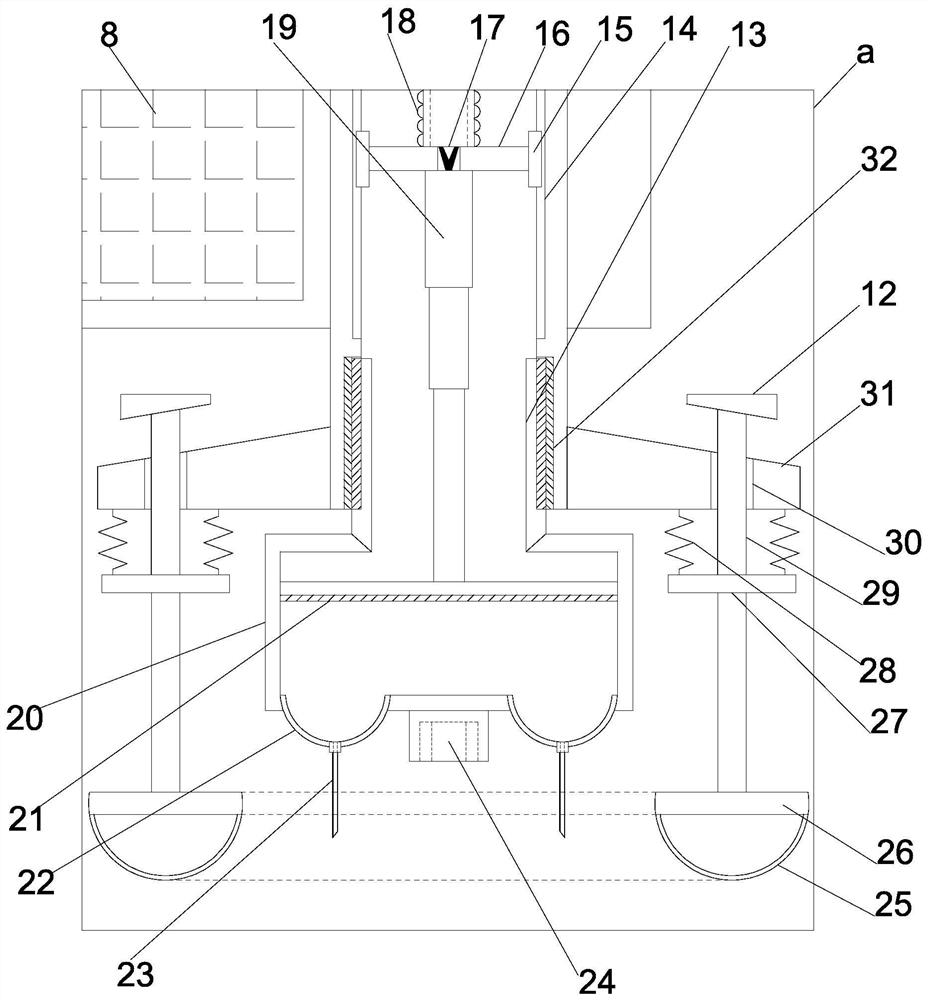 Synchronous massage type anesthesia apparatus for anesthesiology department