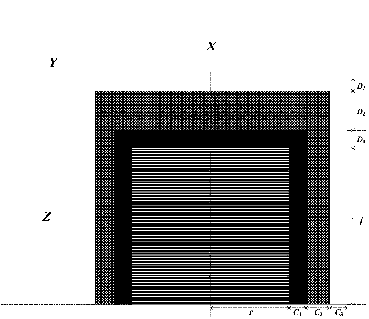Method for acquiring source peak detection efficiency of cylindrical detector to point source