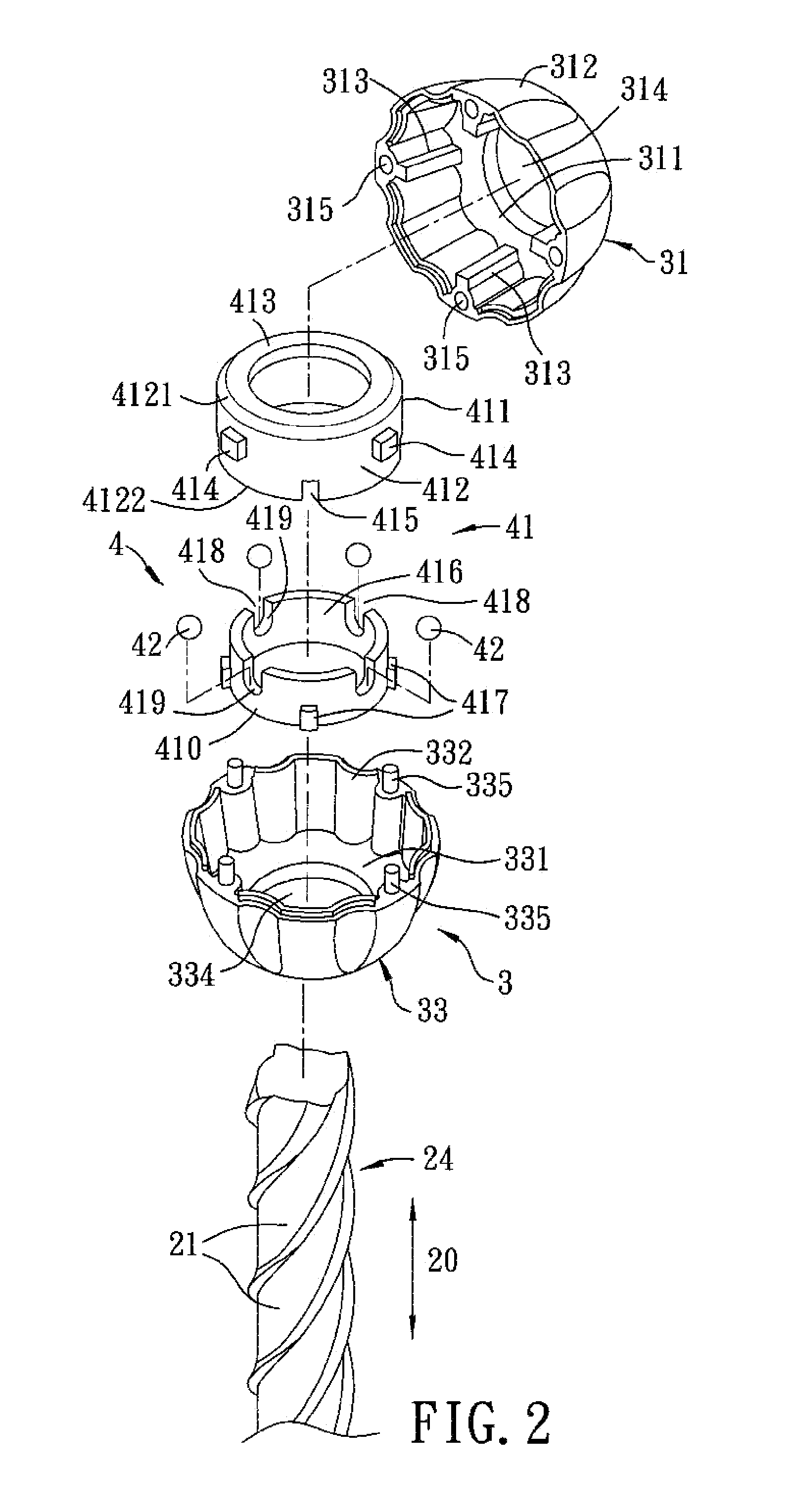 Operating device for rotating a winding roller of a window blind